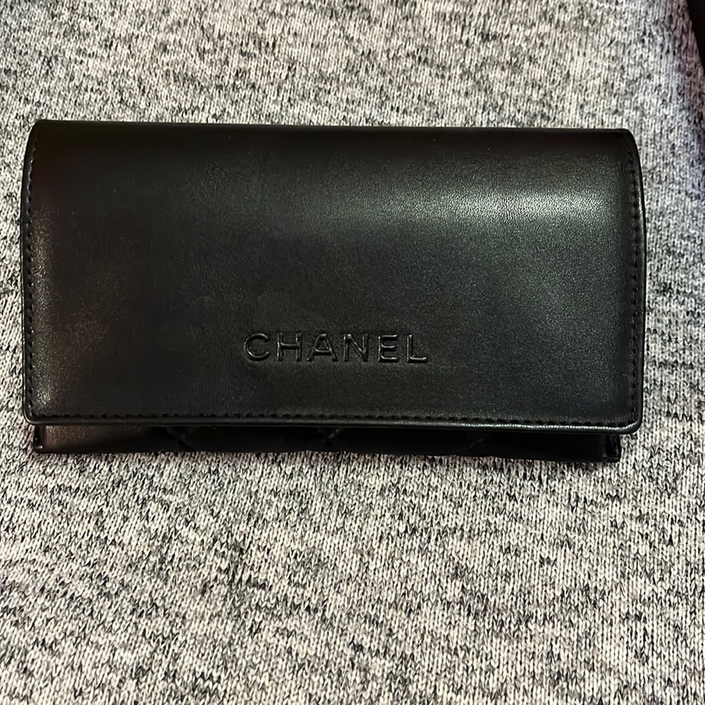Chanel Eyeglass case with box and cloth wipe
